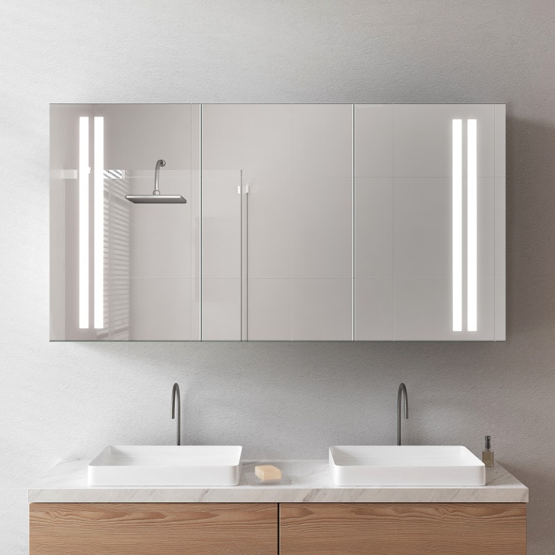 Spiegelschrank fürs Bad: Mit Beleuchtung Maß nach und