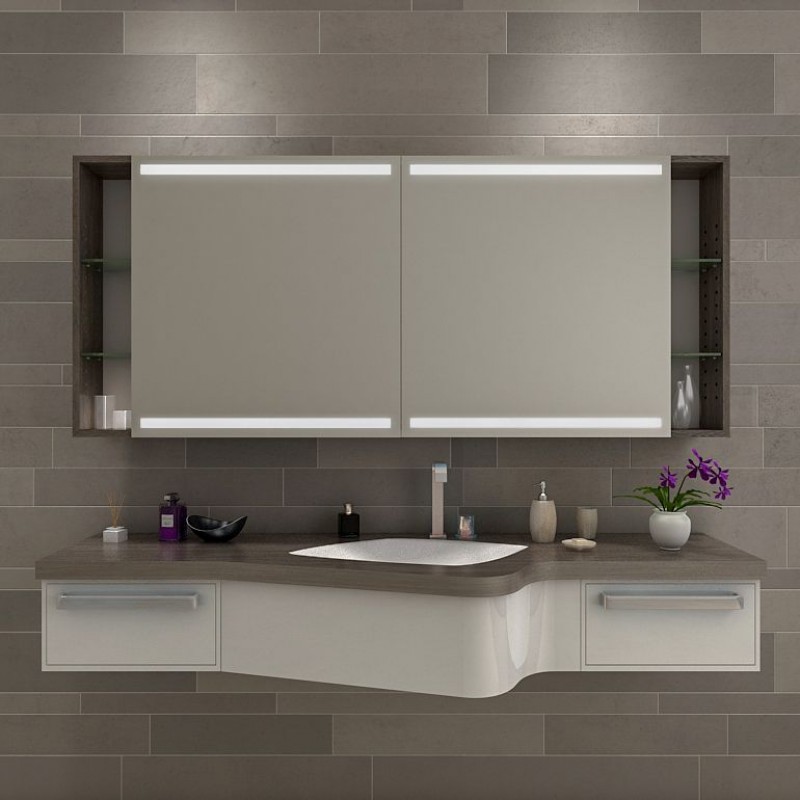 Badezimmer Spiegelschrank mit Beleuchtung | kaufen Spiegel21