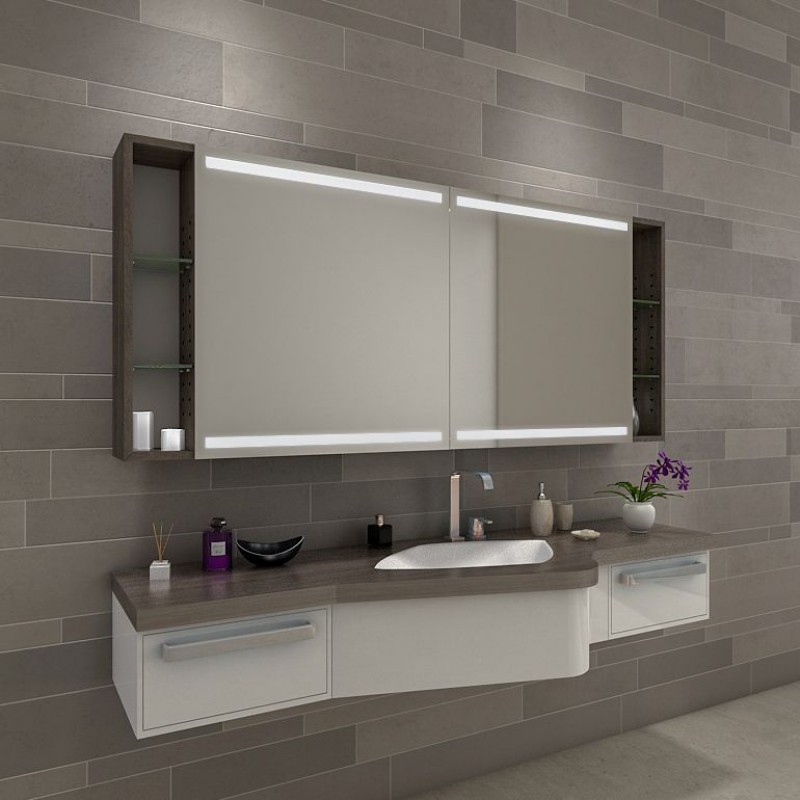 Badezimmer Beleuchtung mit Spiegelschrank kaufen Spiegel21 |