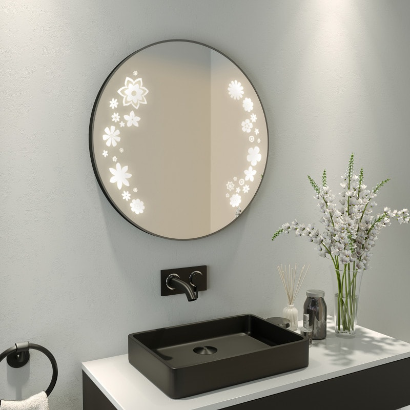  Vierose 50,8 cm Make-up-Spiegel mit Lichtern, runder