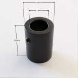 Wandanschluss 90° Schwarz für 12 mm-Stabilisationsstange