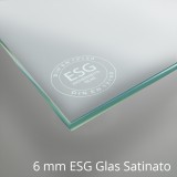 (875mm x 638mm) Küchenrückwand Milchglas-Optik 6 mm ESG Glas Satinato